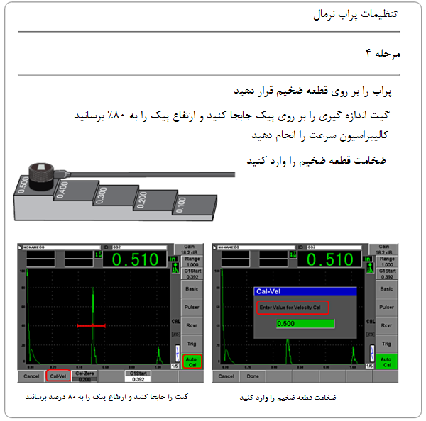 تنظیمات پراب نرمال مرحله 4 تنظیمات پراب نرمال مرحله 4